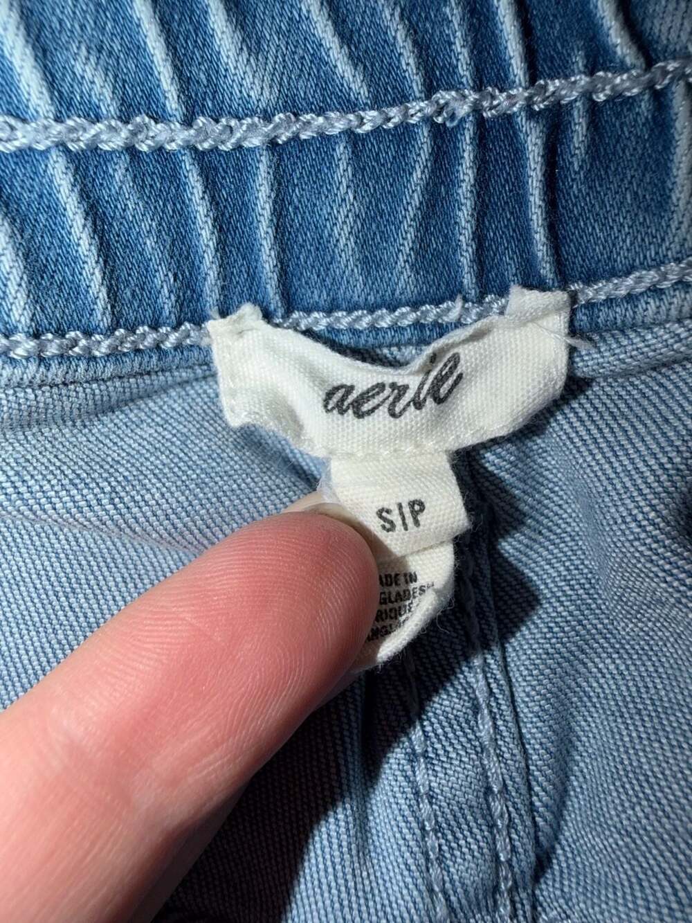 Aerie Light Wash Stretch Pull-On Flare Jeans - Picture 5 of 8